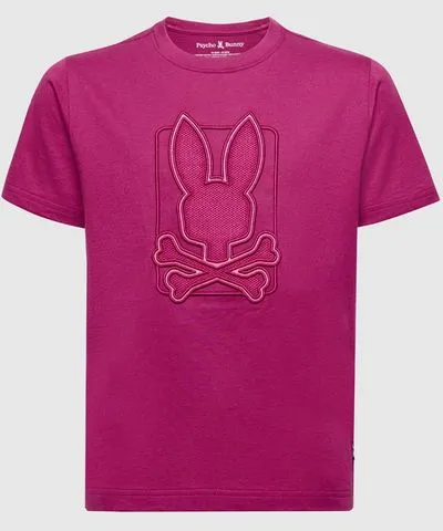 Psycho Bunny Kids Pierce Graphic Tee 605 BOYSENBERRY /