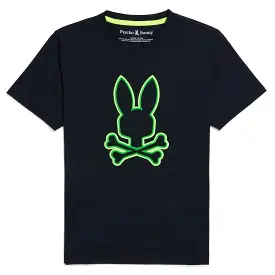 Psycho Bunny Kids Santa Monica Embroidered Navy T-Shirt_ B0u842a2pc-410