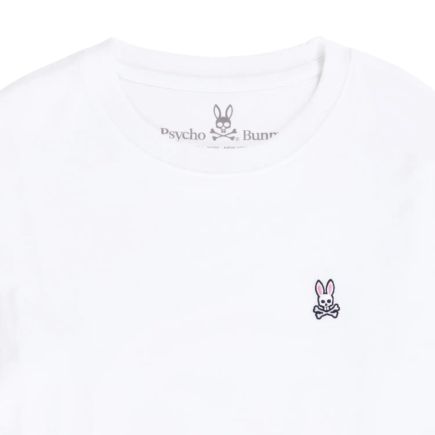 Psycho Bunny Kids White Classic Crew Neck T-Shirt_ B0U014CRPC-100