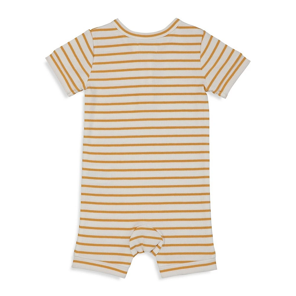 RISE LITTLE EARTHLING Baby Boy's Play Short-Sleeve Romper