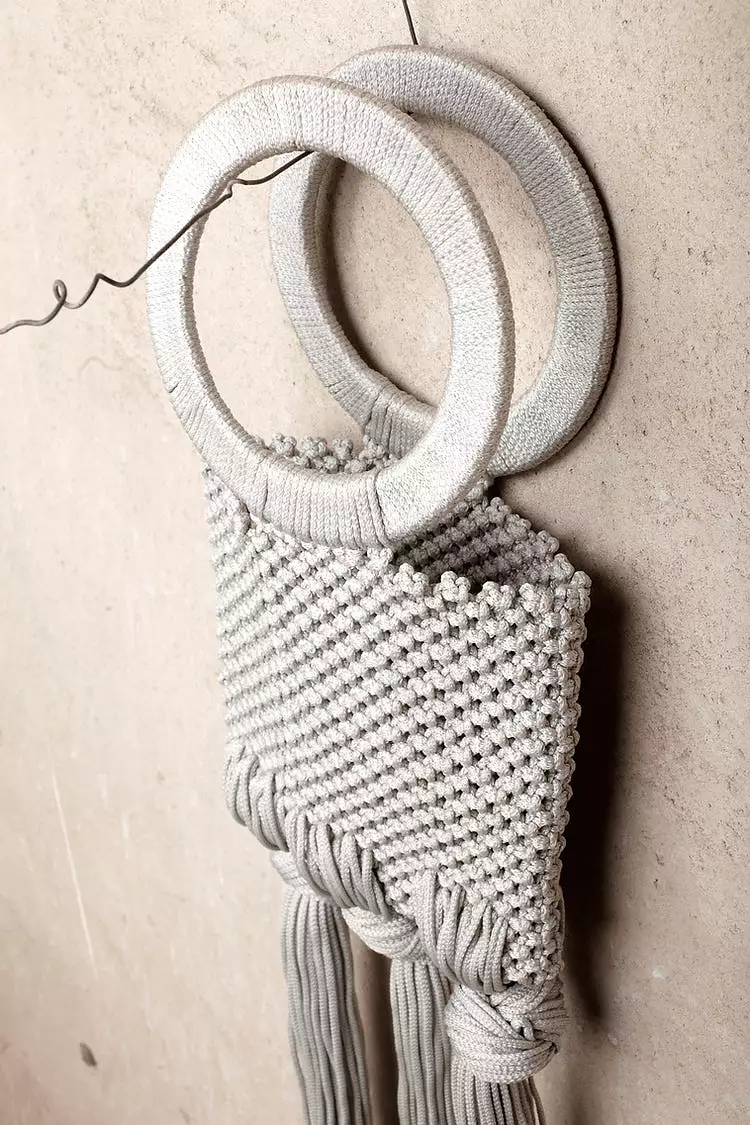 RULANI Woven Tassel hand-bag