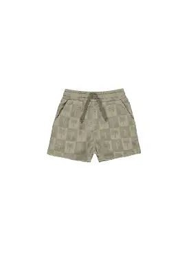 Rylee & Cru - Palm Check Relaxed Short