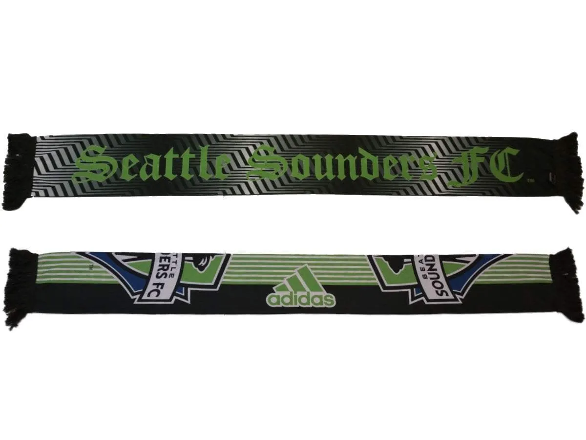 Seattle Sounders FC Adidas Gradient Patterned Reversible Scarf (59 x 7.25)