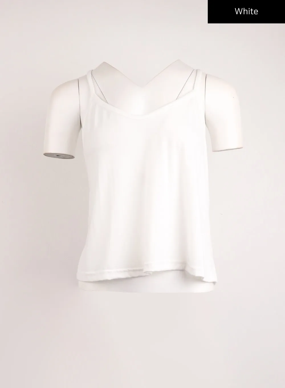 Solid V-Neck Cami Top IJ411