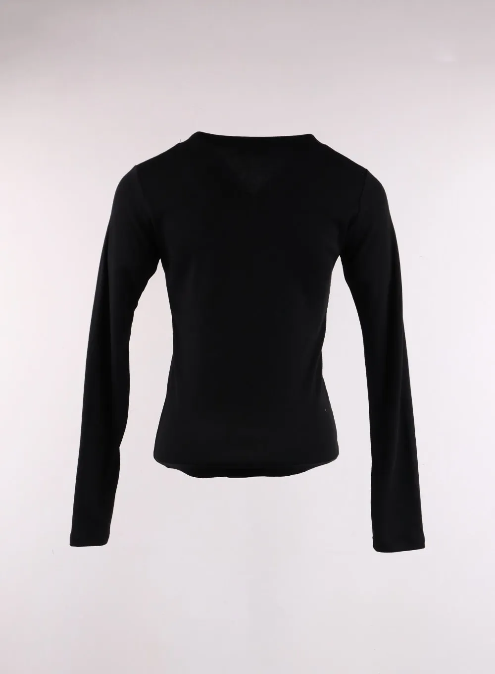 Solid V-Neck Long Sleeve IF402