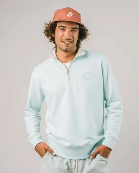 Sunbathing Zip Sweatshirt Acqua