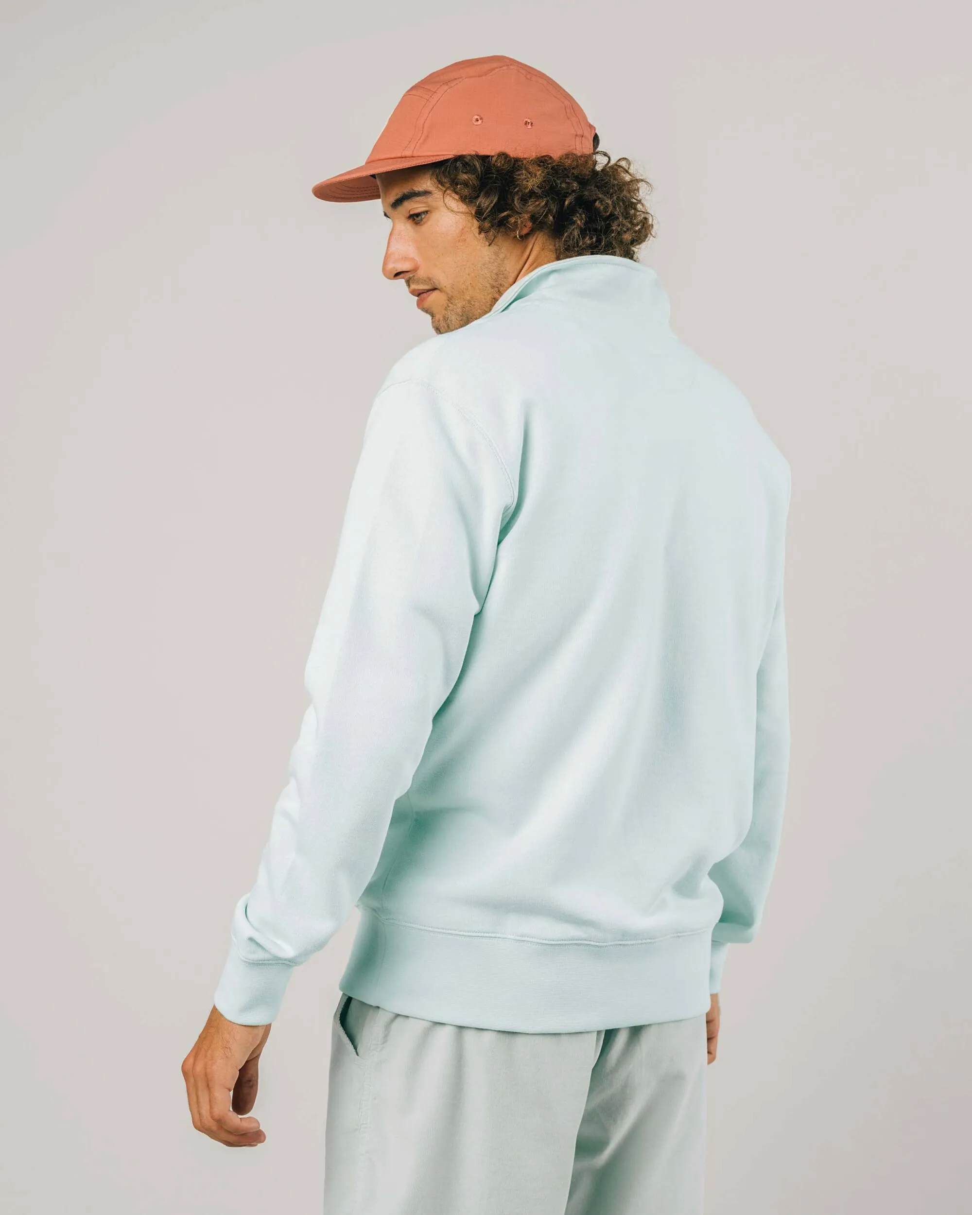 Sunbathing Zip Sweatshirt Acqua