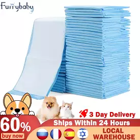 Super Absorbent Pet Diaper Dog Training Pee Pads Disposable Healthy Nappy Mat For Cats Dog Diapers Quick-dry Surface Mat