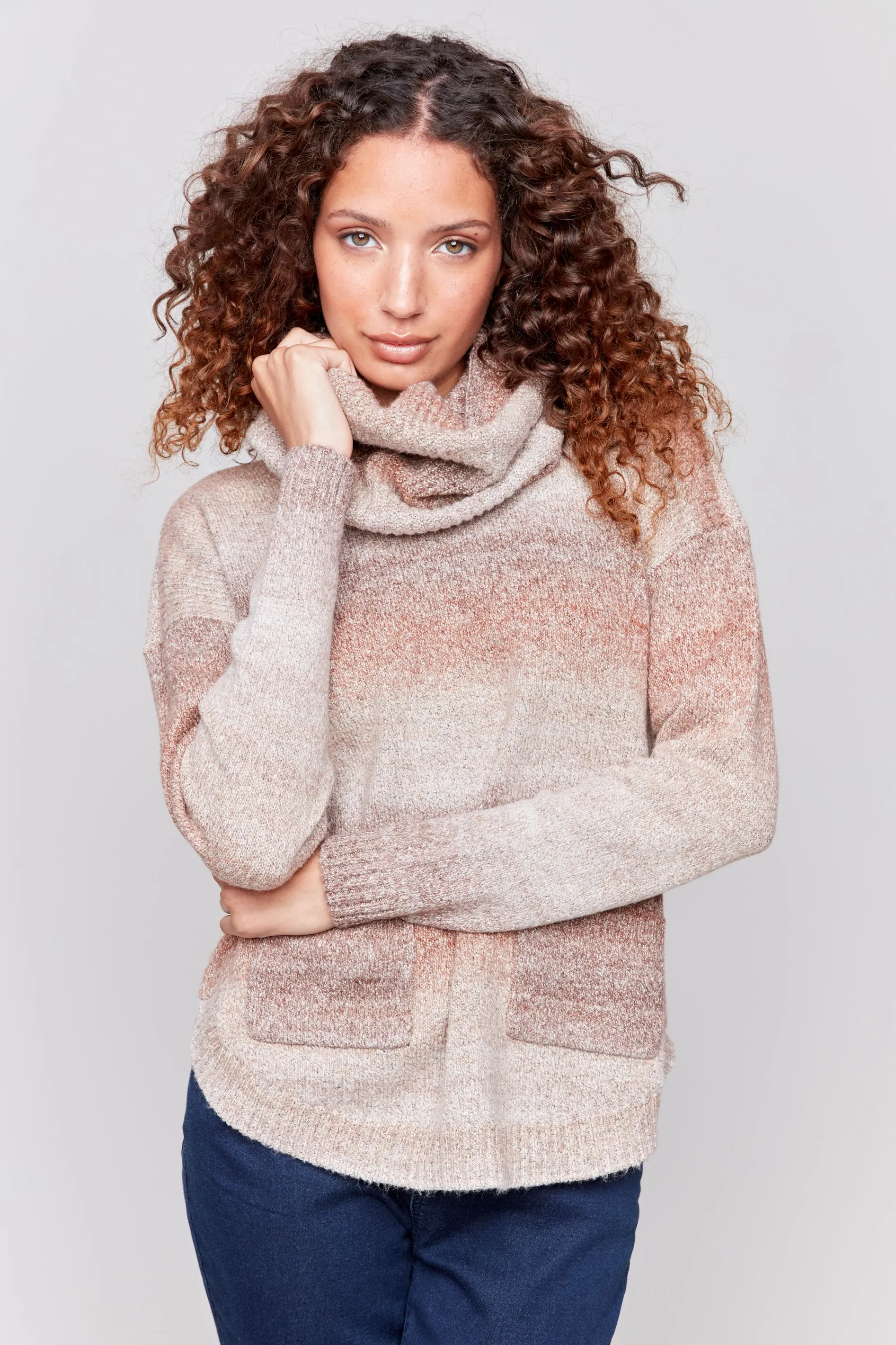 Sweater With Detachable Scarf