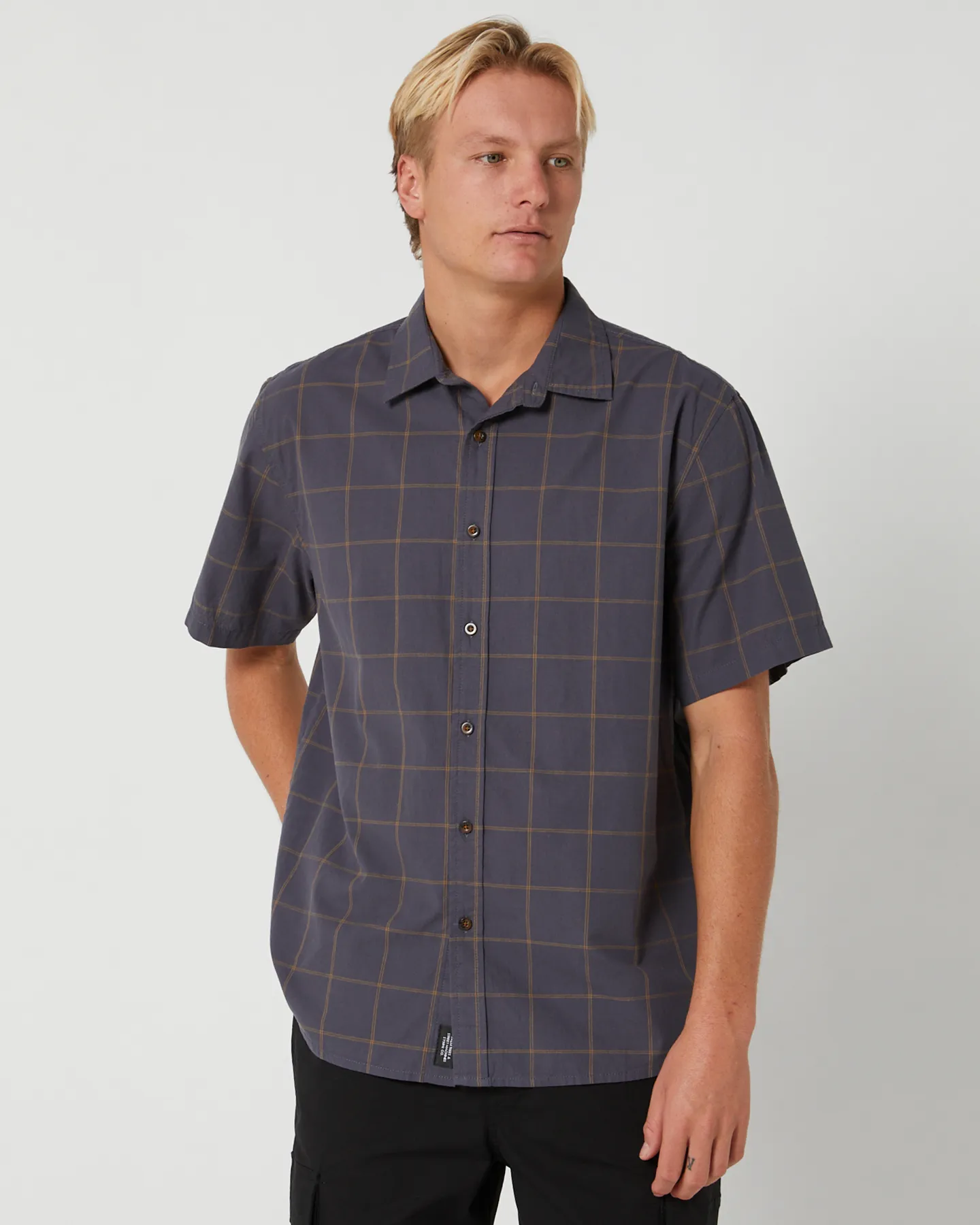 Thrills Rise Above Short Sleeve Shirt - Ebony | SurfStitch