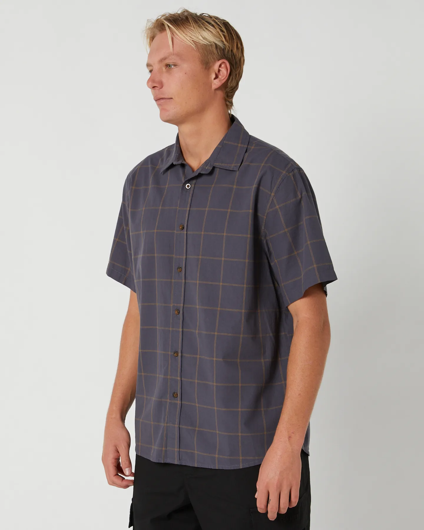 Thrills Rise Above Short Sleeve Shirt - Ebony | SurfStitch