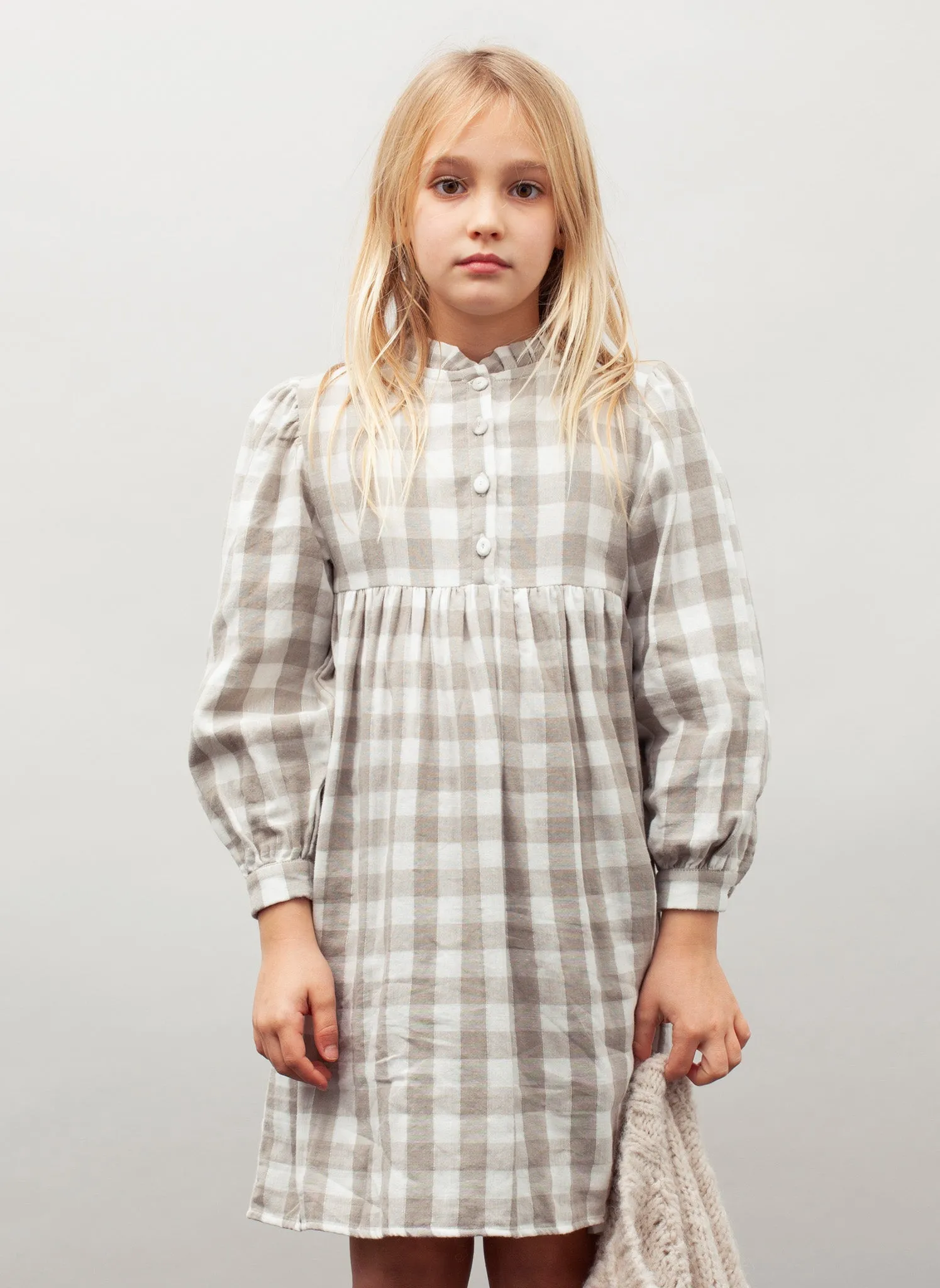 tocoto vintage Girls Vichy Frames Dress