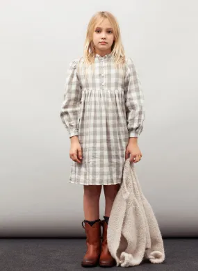 tocoto vintage Girls Vichy Frames Dress