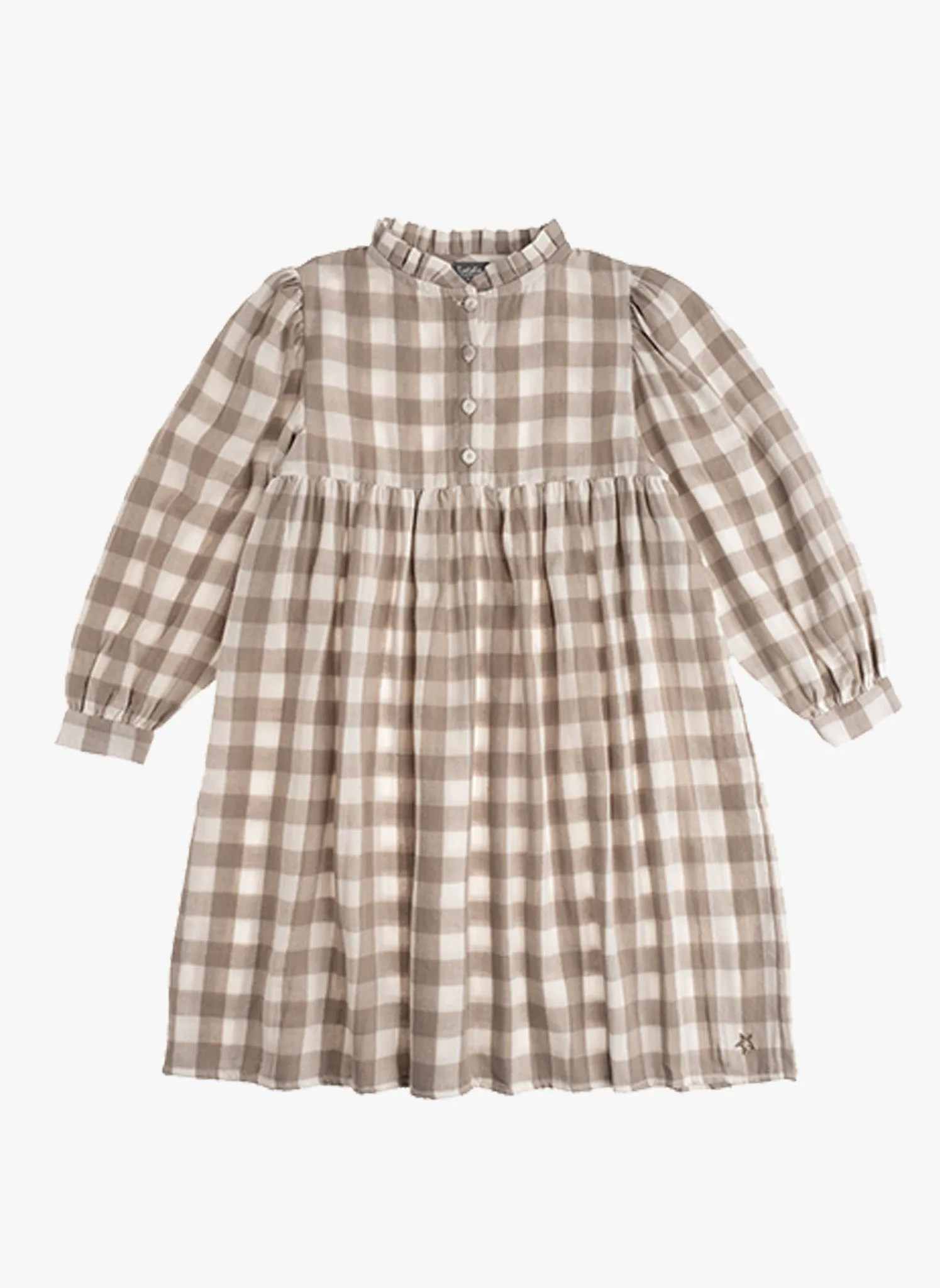 tocoto vintage Girls Vichy Frames Dress