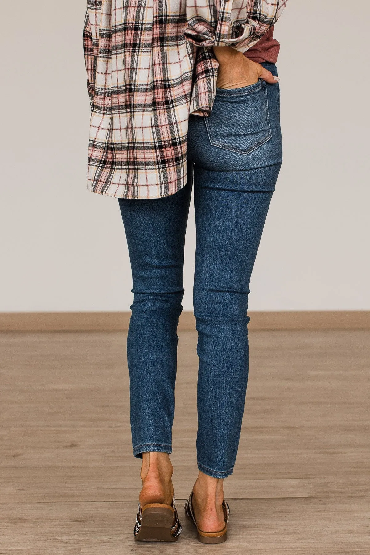 Vervet High Rise Skinny Jeans- Demeter Wash