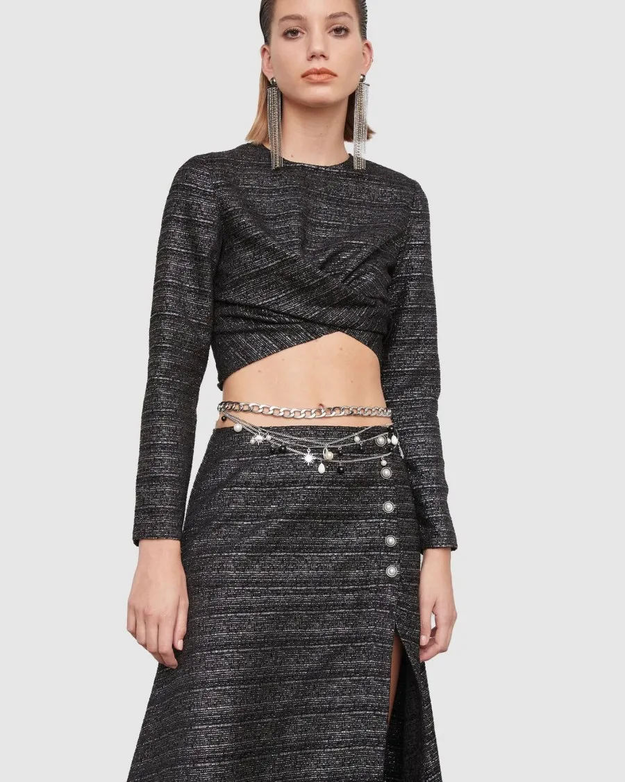 Women Atoir  | Horizon Skirt Black Glisten