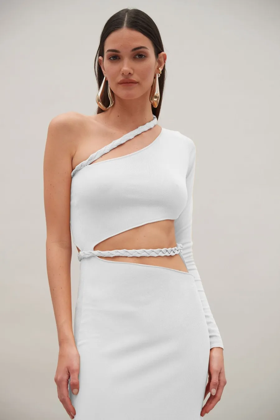 Women Atoir  | Manroe Dress Rice White