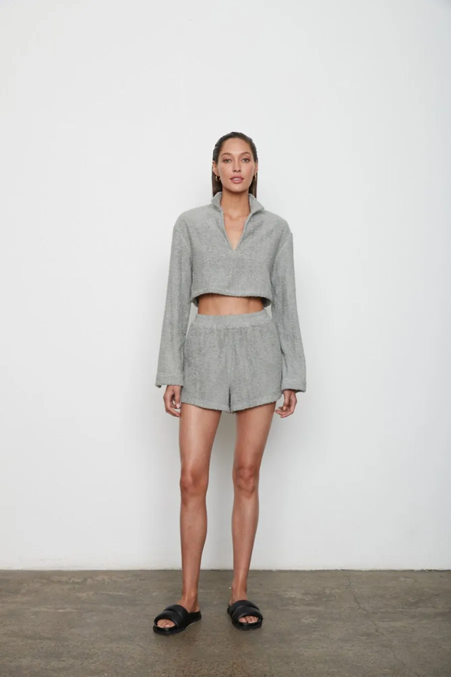 Women Atoir  | Nikko Crop Flint Grey