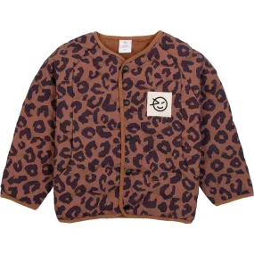 Wynken Kids Daily Down Jacket in Brun Animal Print